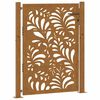 vidaXL Poartă de grădină 100x150 cm, oțel rezistent la intemperii, model ondulat