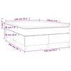 vidaXL Pat box spring cu saltea, alb, 140x190 cm, piele ecologică