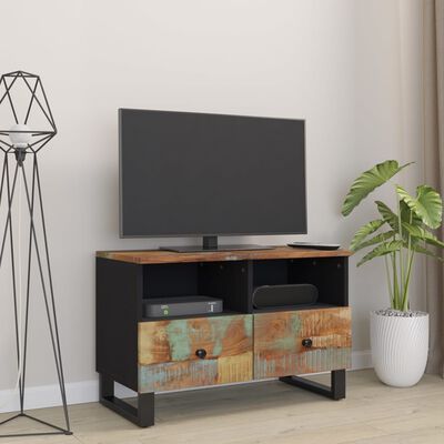 vidaXL Comodă TV, 70x33x46 cm, lemn masiv reciclat