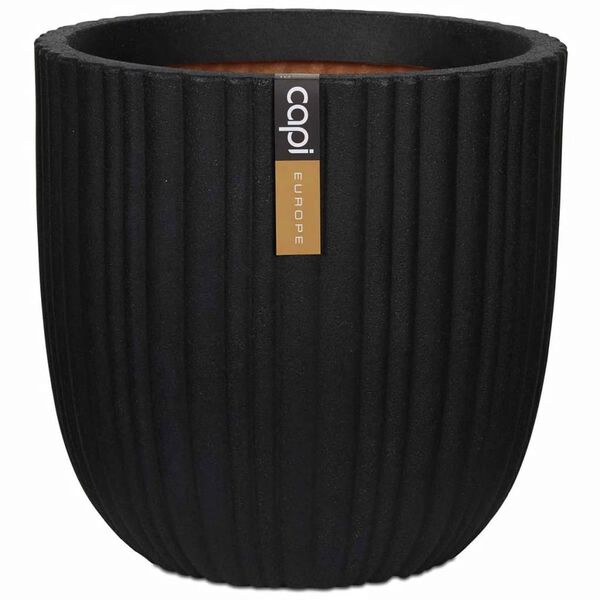 Capi Jardinieră în formă de ou Urban Tube, negru, 43x41 cm, KBLT933
