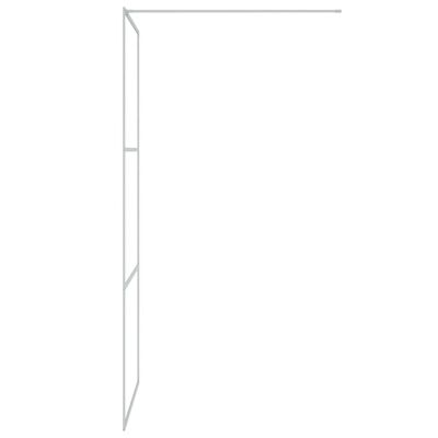 vidaXL Paravan duș walk-in argintiu 90x195 cm sticlă ESG transparentă