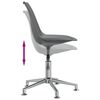 vidaXL Scaune de masă pivotante, 4 buc., gri, piele ecologică