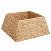 vidaXL Guler pentru Pomul de Crăciun Pătrat Maro 60 x 60 x 28 cm