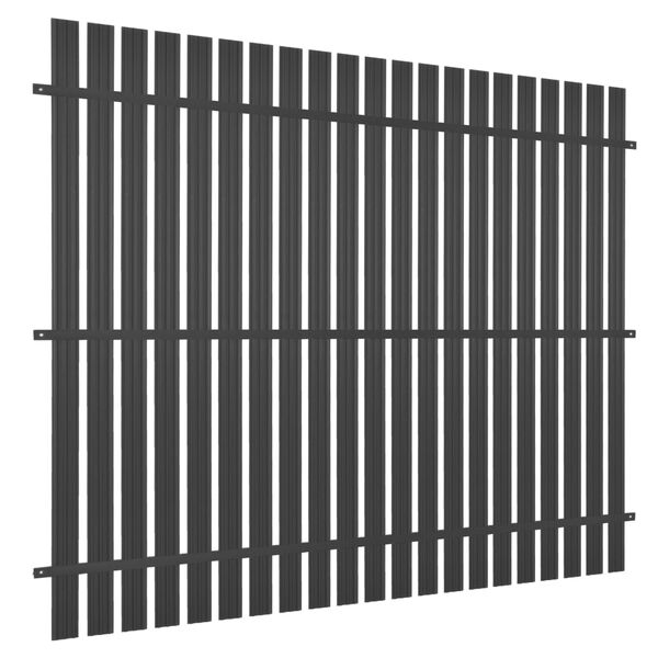 vidaXL Panou de gard, antracit, 180 x 180 cm, aluminiu