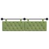 vidaXL Cap de pat suspendat Verde deschis 190 x 55 x 7 cm Catifea