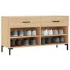 vidaXL Bancheta pantofar, stejar sonoma, 102x35x55 cm, lemn prelucrat