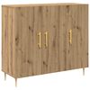 vidaXL Bufet Stejar Artizanal 90 x 34 x 80 cm Lemn prelucrat