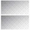 vidaXL Trepte Dreptunghiular 2 pcs Argintiu 100 x 50 cm Aluminiu