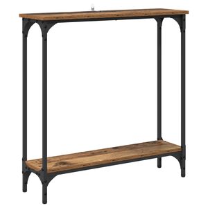 vidaXL Masă de consolă Lemn Vechi 75 x 22,5 x 75 cm Lemn prelucrat