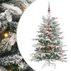 vidaXL Brad de Crăciun artificial cu ramuri articulare Alb 150 cm