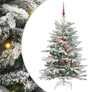 vidaXL Brad de Crăciun artificial cu ramuri articulare Alb 150 cm