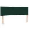vidaXL Pat box spring cu saltea, verde &icirc;nchis, 160x220 cm, catifea