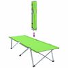 vidaXL Pat pliabil pentru camping 2 pcs Verde închis 62 x 194 x 42 cm
