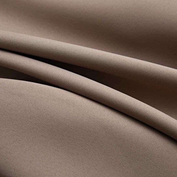vidaXL Draperii opace cu inele metalice, 2 buc., gri taupe, 140x245 cm