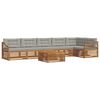 vidaXL Set de canapele de exterior 7 buc. Gri natural și deschis