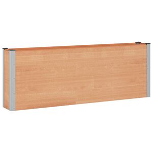 vidaXL Strat &icirc;nălțat de grădină Maro 200 x 30 x 72 cm WPC și Aluminiu