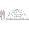 vidaXL Cort de camping cupolă pentru 6 persoane, maro, impermeabil