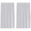 vidaXL Cortină din Voile 2 buc. Gri deschis 140 x 140 cm Poliester