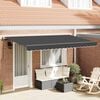 vidaXL Cortina Retractabilă Manual Antracit 350 x 200 cm țesătură