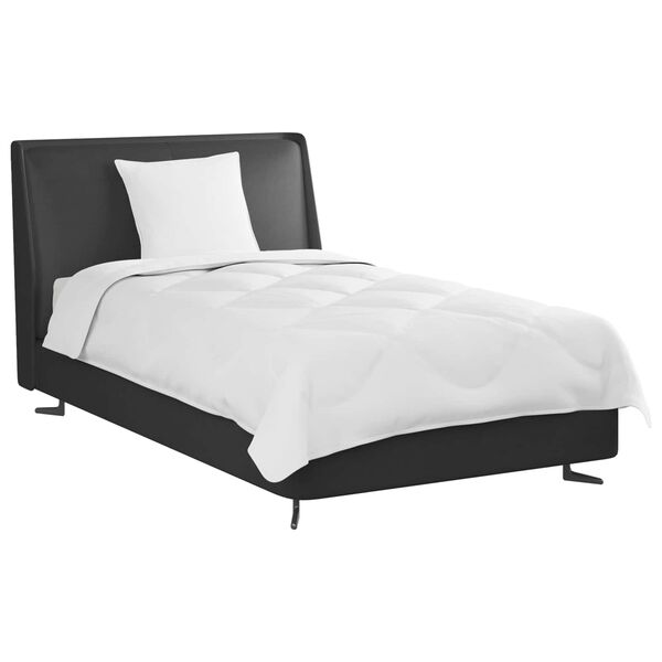 vidaXL Duvet pentru Toate Sezoanele cu pernă 2 pcs Alb Microfibră