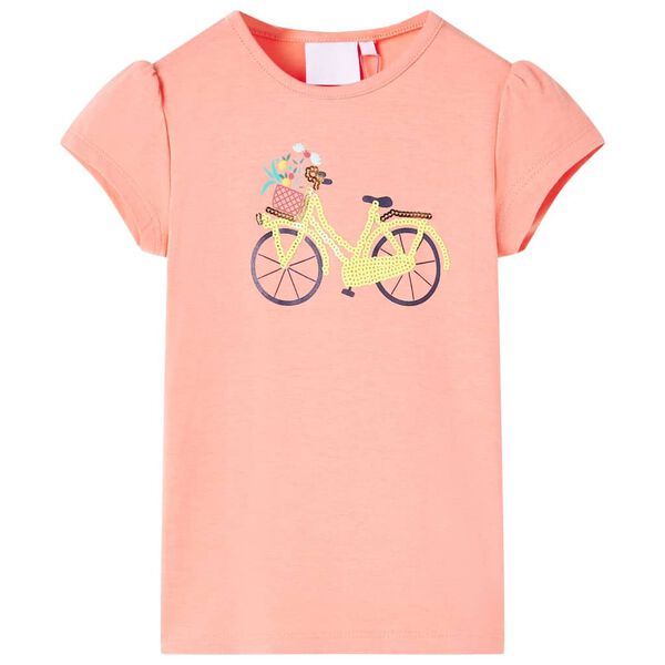 Tricou pentru copii, corai neon, 140