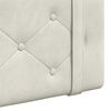 vidaXL Cap de pat suspendat Pe perete Crem 210 x 55 x 5 cm Catifea