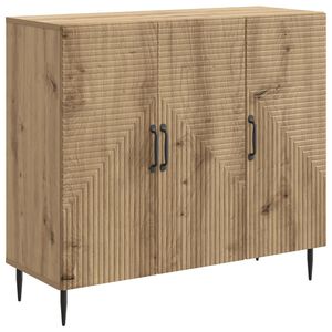 vidaXL Bufet Stejar Artizanal 89 x 34,5 x 80 cm Lemn prelucrat