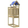 vidaXL Turn de joacă Maro 52,5 x 110,5 x 215 cm Lemn impregnate solid