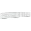 vidaXL Gabion cu S&acirc;rmă de 3,5 mm și Plasă de 5x10 cm 350x10x50 cm
