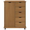 vidaXL Cabinet mobil Maro miere 63,5 x 39 x 79 cm Lemn de pin masiv