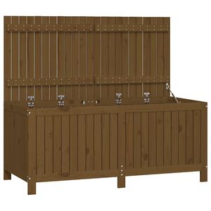 vidaXL Cutie depozitare grădină, maro miere, 147x68x64 cm, lemn pin