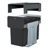 Hailo Coș pentru deșeuri &icirc;ncorporat EcoLine, negru, 3x10 L
