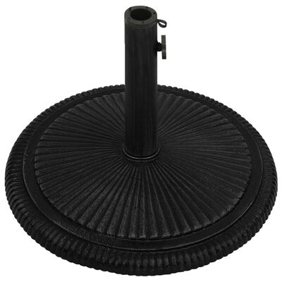 vidaXL Bază de umbrelă, negru, 45x45x30, fontă
