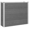 vidaXL Strat &icirc;nălțat de grădină Gri 100 x 30 x 82 cm WPC și Aluminiu