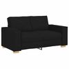 vidaXL Canapea 3 pcs Negru 220 x 80 x 84 cm Material textil din in