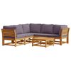 vidaXL Set mobilier grădină cu perne, 6 piese, lemn masiv acacia