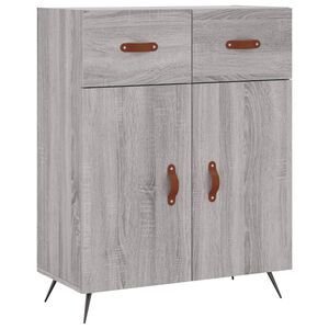 vidaXL Dulap, gri sonoma, 69,5x34x90 cm, lemn compozit