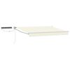 vidaXL Cort electric retractabil Crema și Alb 2,5 x 2 m