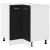 vidaXL Dulap suspendat Stejar Negru 75,5 x 75,5 x 80,5 cm