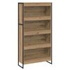 vidaXL Dulap pentru cărți 2 pcs Stejar artizanal 80 x 30 x 155 cm