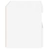 vidaXL Noptiere cu lumini LED, 2 buc., alb, 50x40x45 cm