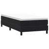 vidaXL Pat box spring cu saltea, negru, 80x220 cm, catifea