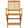 vidaXL Set mobilier de grădină pliabil, 5 piese, lemn masiv de acacia