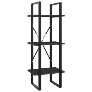 vidaXL Bibliotecă cu 3 rafturi, gri, 40x30x105 cm, PAL