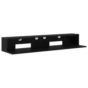 vidaXL Birou de studio Stejar Negru 152 x 36 x 19,5 cm Lemn prelucrat