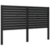 vidaXL Tăblie de pat, negru, 126x4x100 cm, lemn masiv de pin