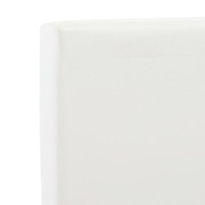 vidaXL Cadru de pat cu sertare, alb, 90 x 200 cm, piele ecologică