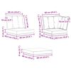 vidaXL Unități de canapea modulară de exterior 3 Bucată natural