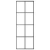 vidaXL Ușă glisantă, negru, 76x205 cm, sticlă ESG și aluminiu