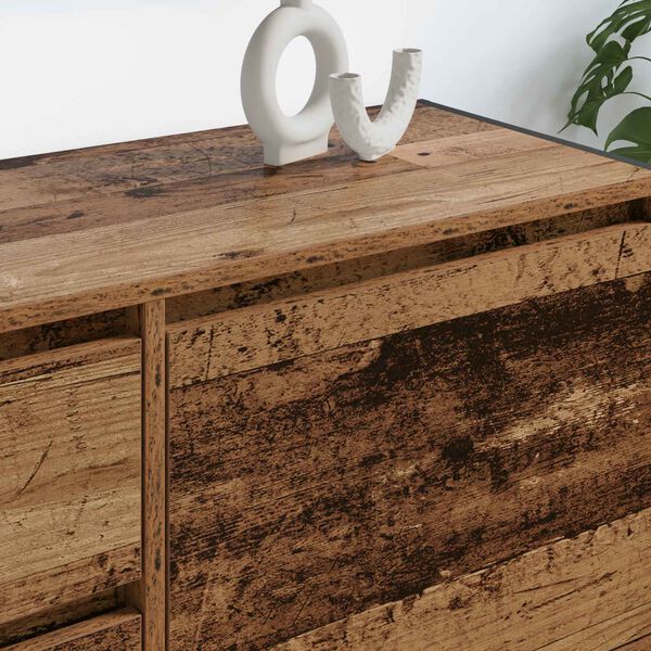 vidaXL Cabinet TV Lemn Vechi 100 x 36 x 49.5 cm Lemn compozit